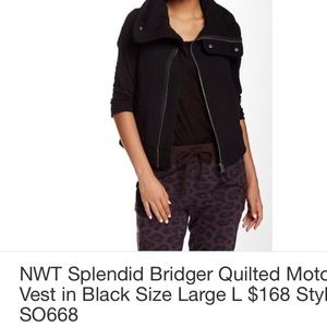 Splendid Moto Vest NWT size L